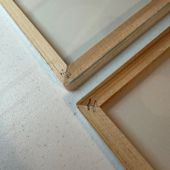 Wrapped canvas wall art for bathroom Wash your hands Keep it clean set of 2 - Picture 10 of 13